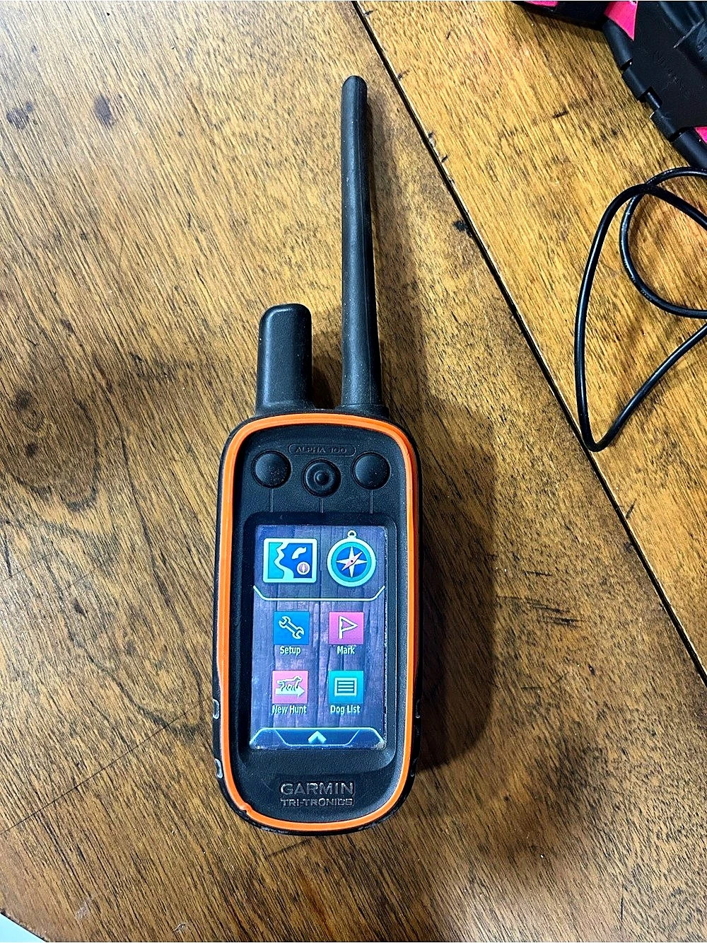 Garmin Alpha 100 Handheld GPS Tracking Collar System Black & Orange